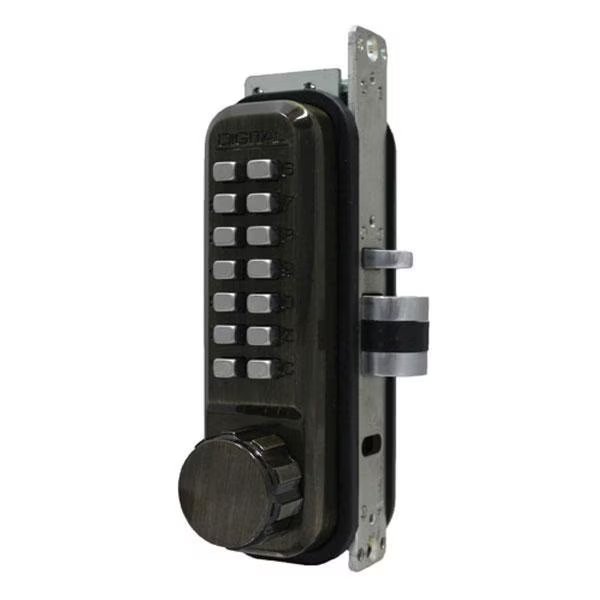 Lockey 2930-DC - Narrow-Stile Mechanical Keypad Keyless Knob - Passage - Double Combination, Lockey, Mfr#: LK-2930-DC-SN